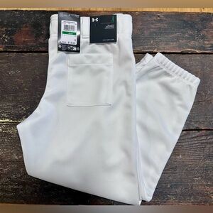 Under Armour Youth Large White Baseball/Softball Pants